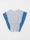 Crew Neck Patterned Short Sleeve Viscose Girls Blouse